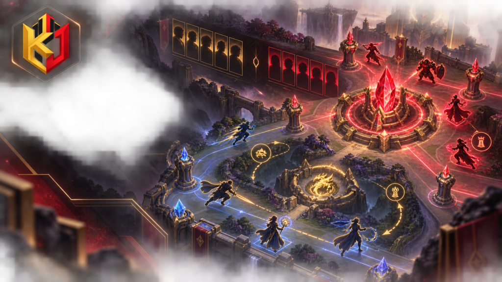 Arena strategi draft dan objektif Mobile Legends versi KangJago